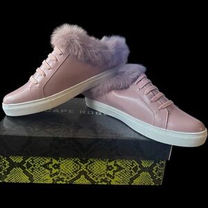 Chic & Cozy! NWT Cape Robbin Pink Faux Fur Slip-On Platform Sneakers